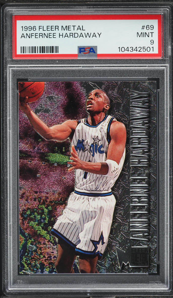 1996 Metal Basketball Anfernee Hardaway #69 PSA 9 MINT