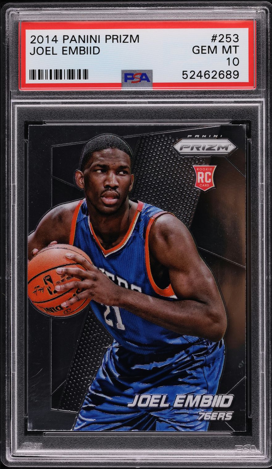 2014 Panini Prizm Joel Embiid ROOKIE #253 PSA 10 GEM MINT
