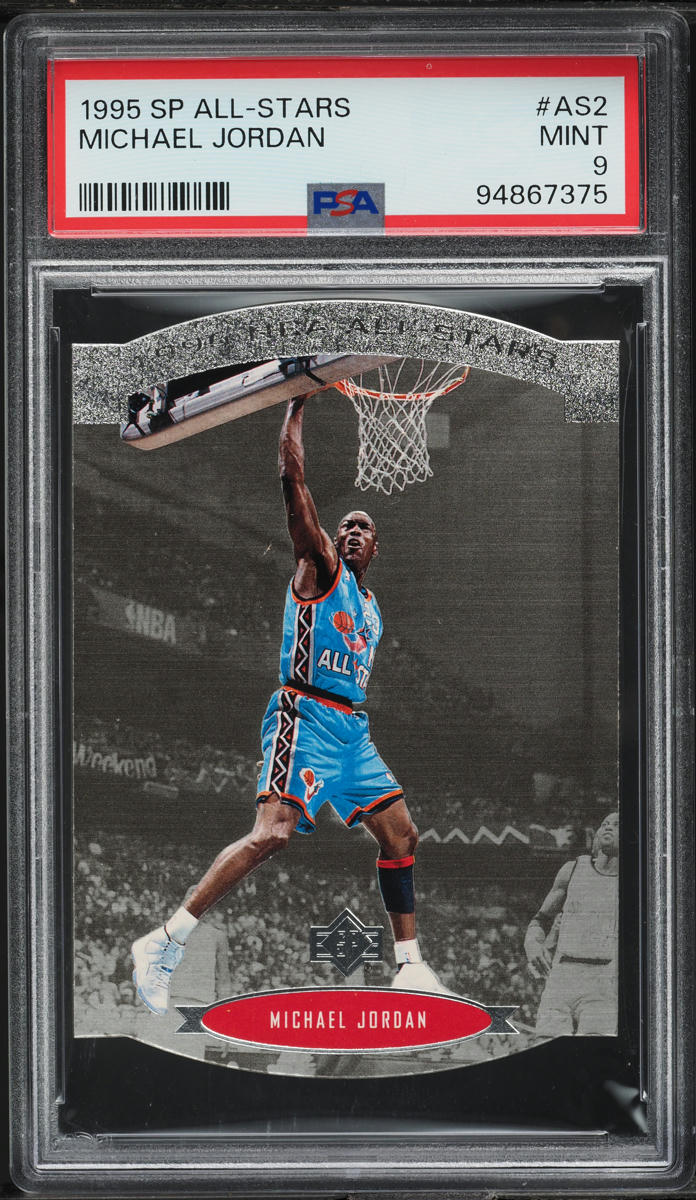 1995 SP All-Stars Die-Cut Michael Jordan #AS2 PSA 9 MINT