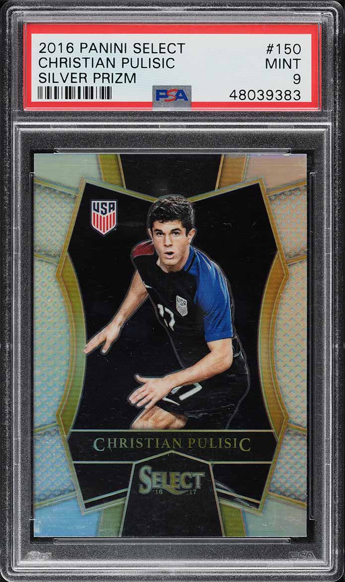2016 Select Silver Prizm Christian Pulisic ROOKIE #150 PSA 9 MINT