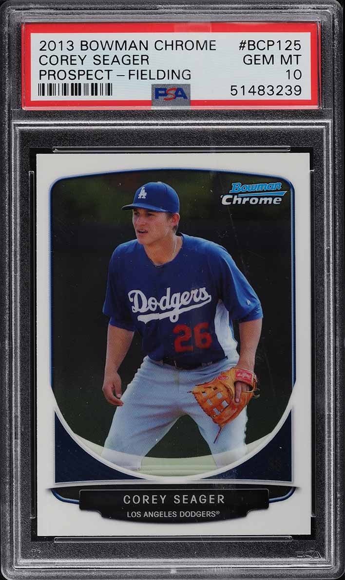 2013 Bowman Chrome Fielding Corey Seager PROSPECT #BCP125 PSA 10 GEM MINT