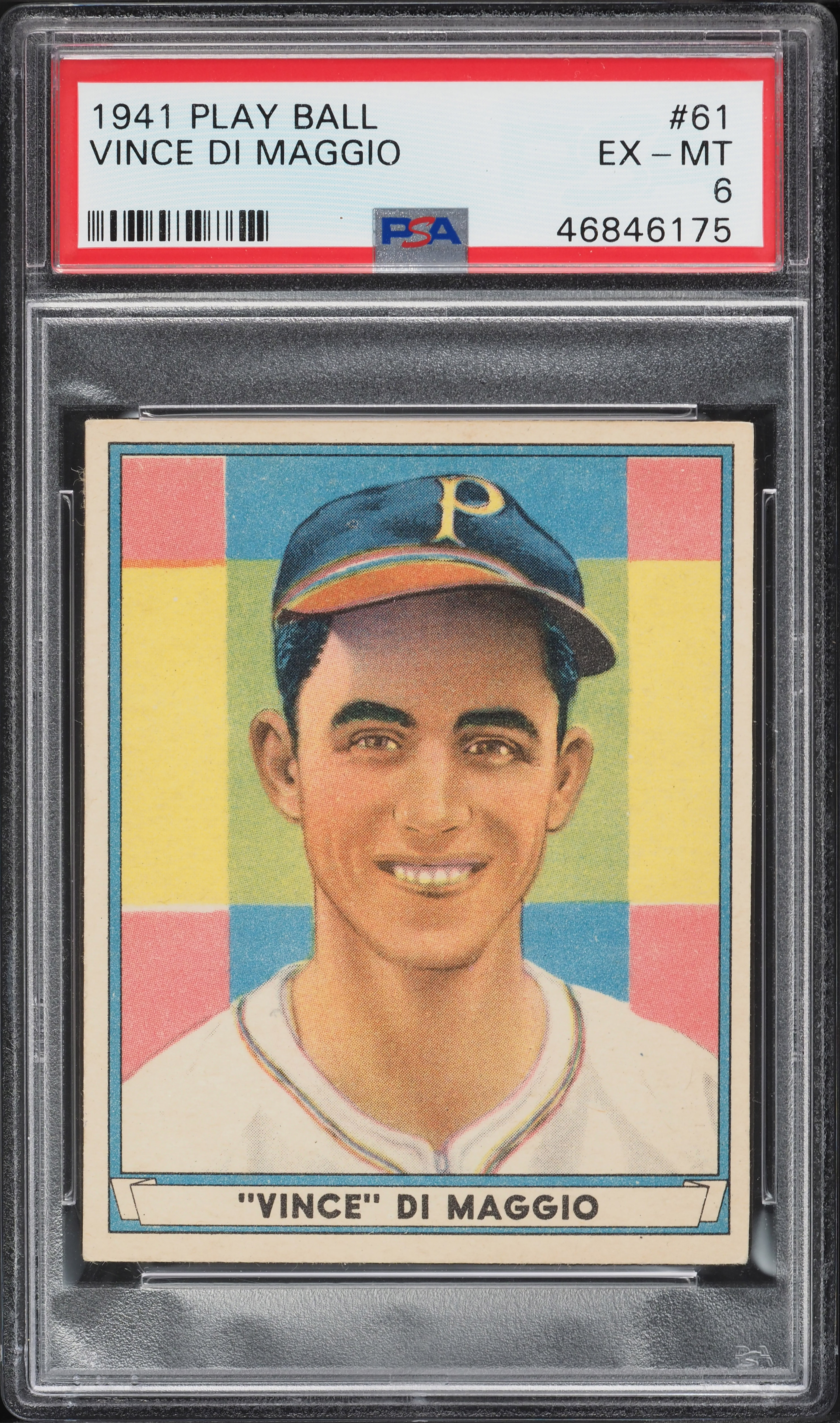 1941 Play Ball Vince DiMaggio #61 PSA 6 EXMT (PWCC-A)