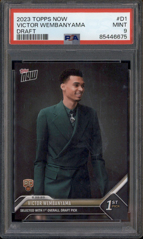 2023 Topps Now Draft #D1 Victor Wembanyama RC PSA 9