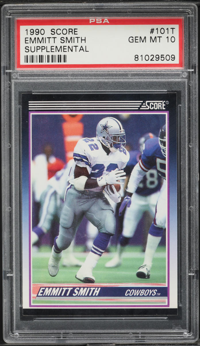 1990 Score Supplemental Emmitt Smith ROOKIE #101T PSA 10 GEM MINT