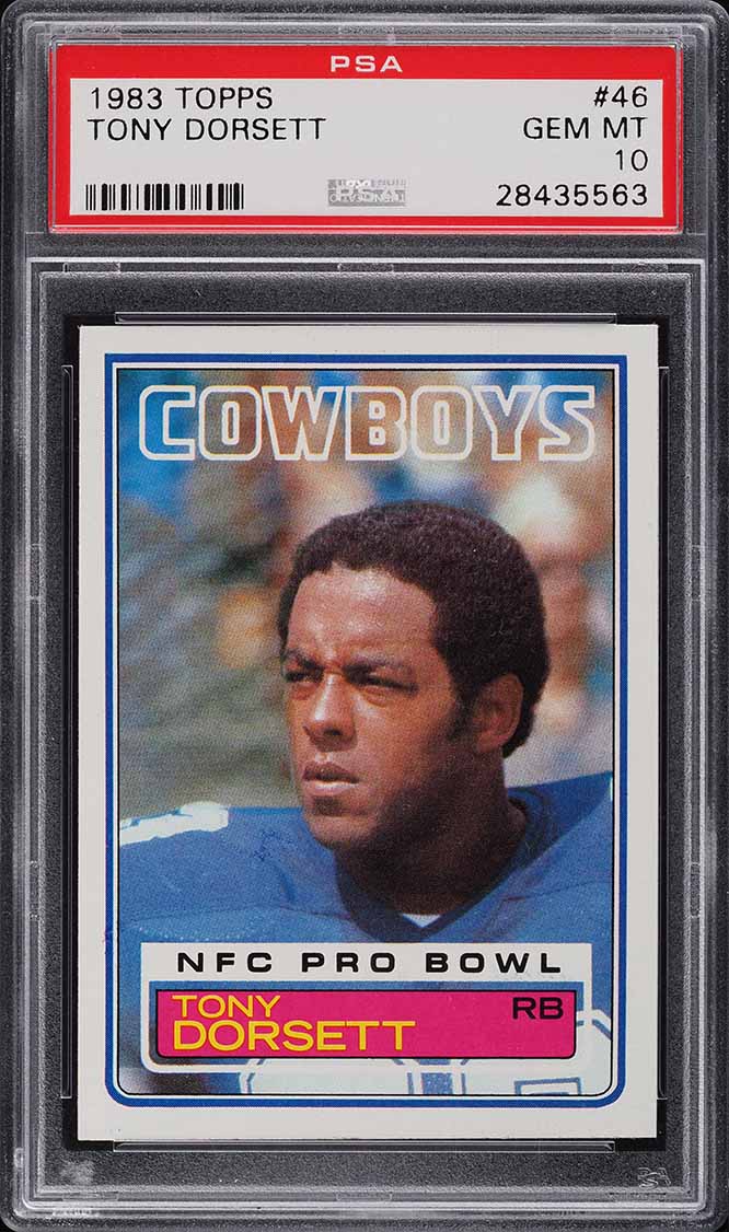 1983 Topps Football Tony Dorsett #46 PSA 10 GEM MINT