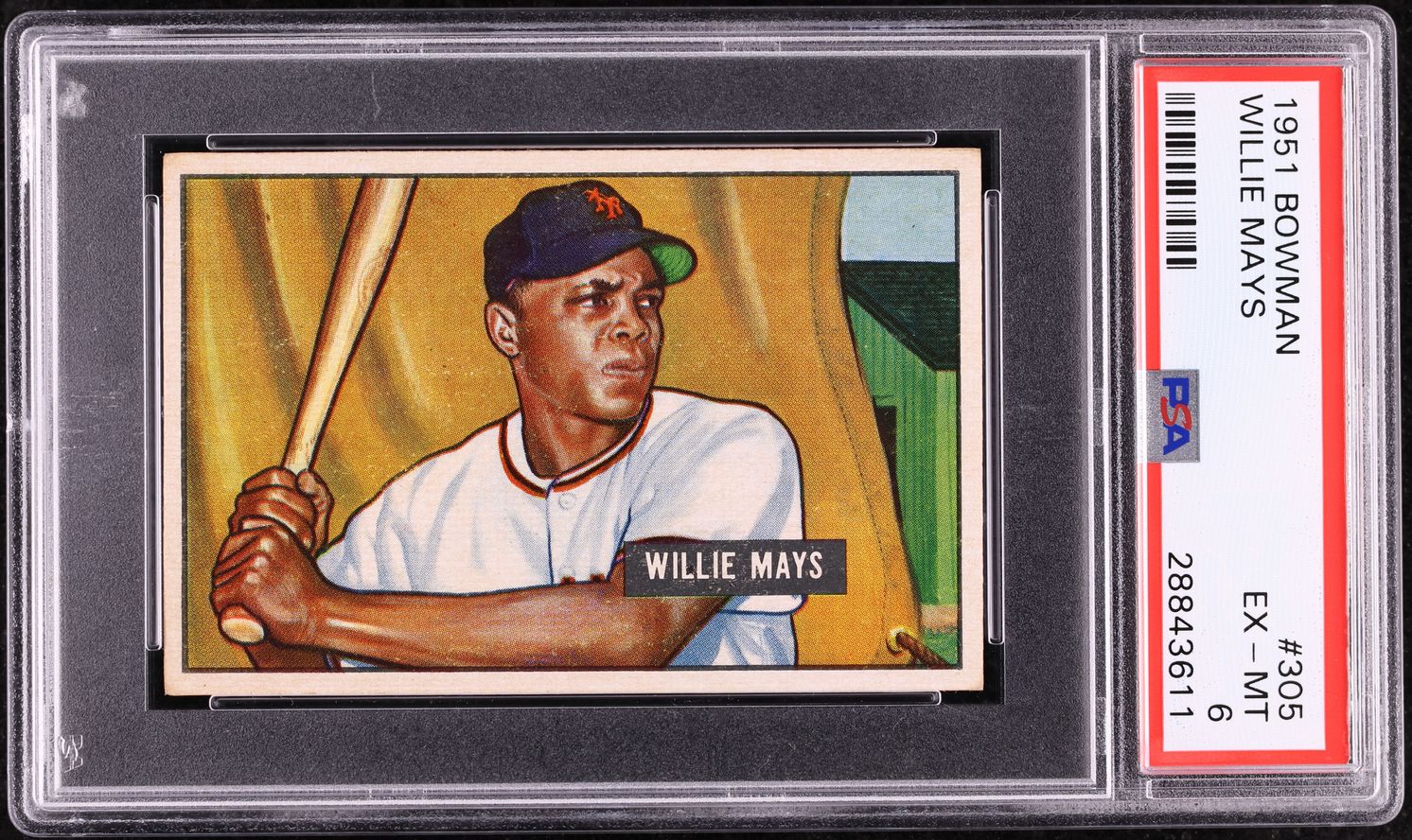 1951 Bowman Willie Mays ROOKIE #305 PSA 6 EXMT