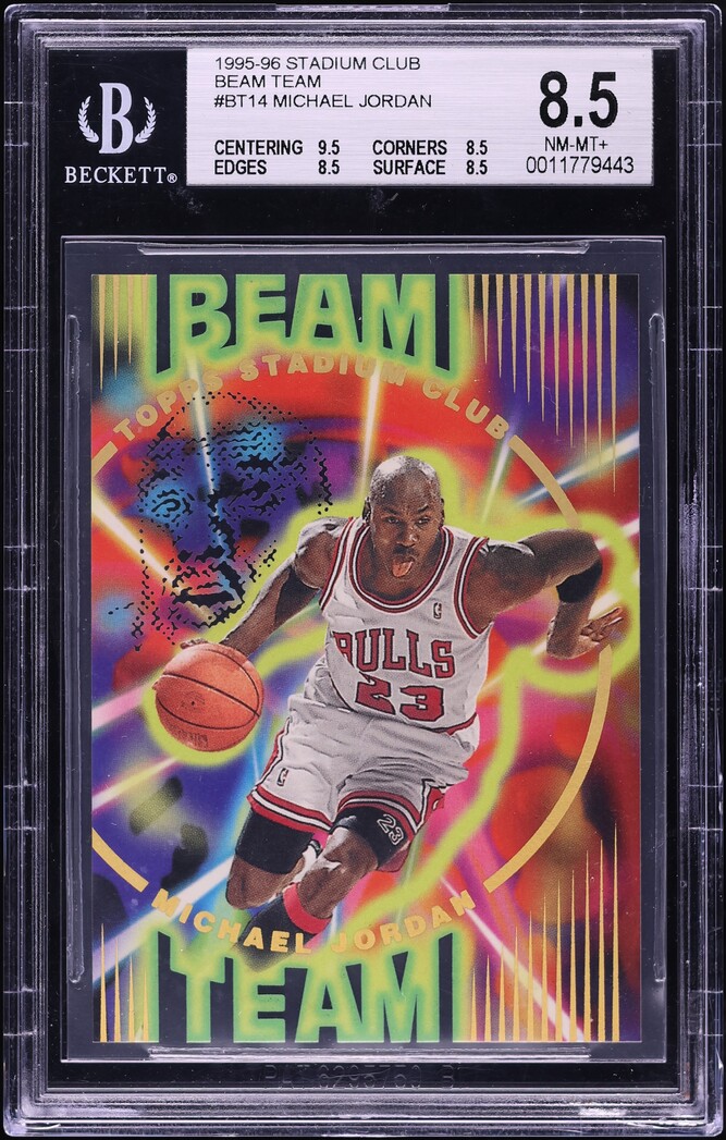 1995 Stadium Club Beam Team Michael Jordan #BT14 BGS 8.5 NM-MT+