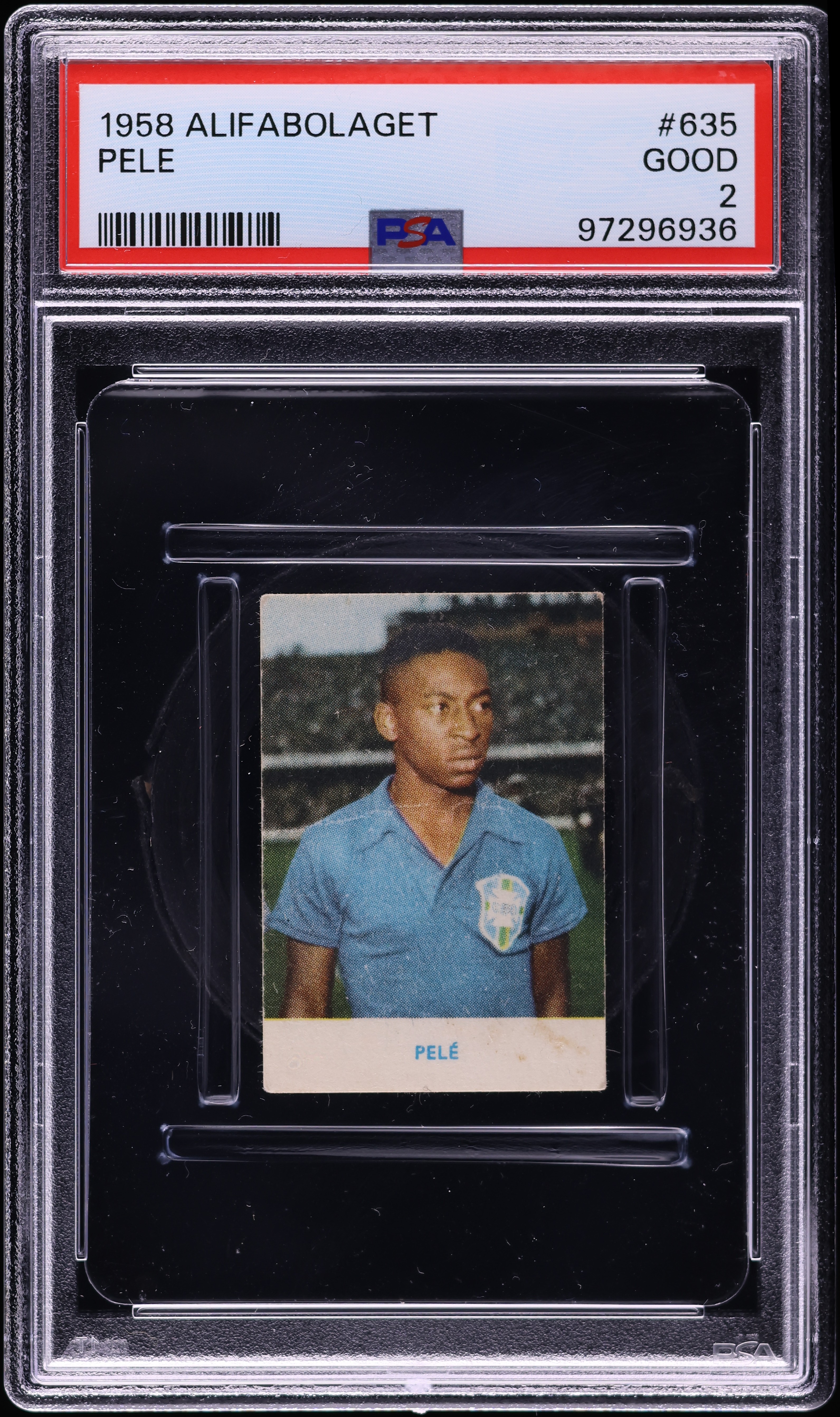 1958 Alifabolaget Pele ROOKIE #635 PSA 2 GD