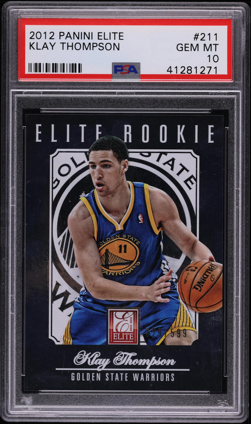 2012 Panini Elite Klay Thompson ROOKIE /599 #211 PSA 10 GEM MINT