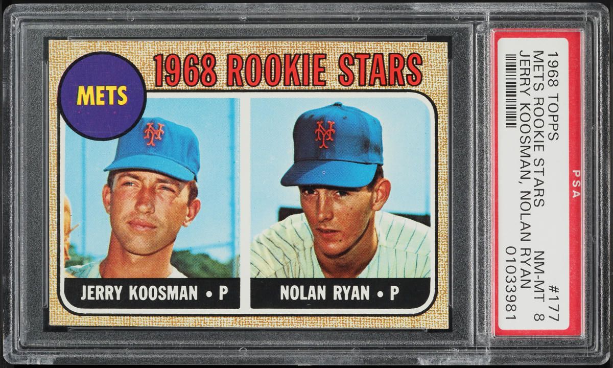 1968 Topps Nolan Ryan ROOKIE #177 PSA 8 NM-MT