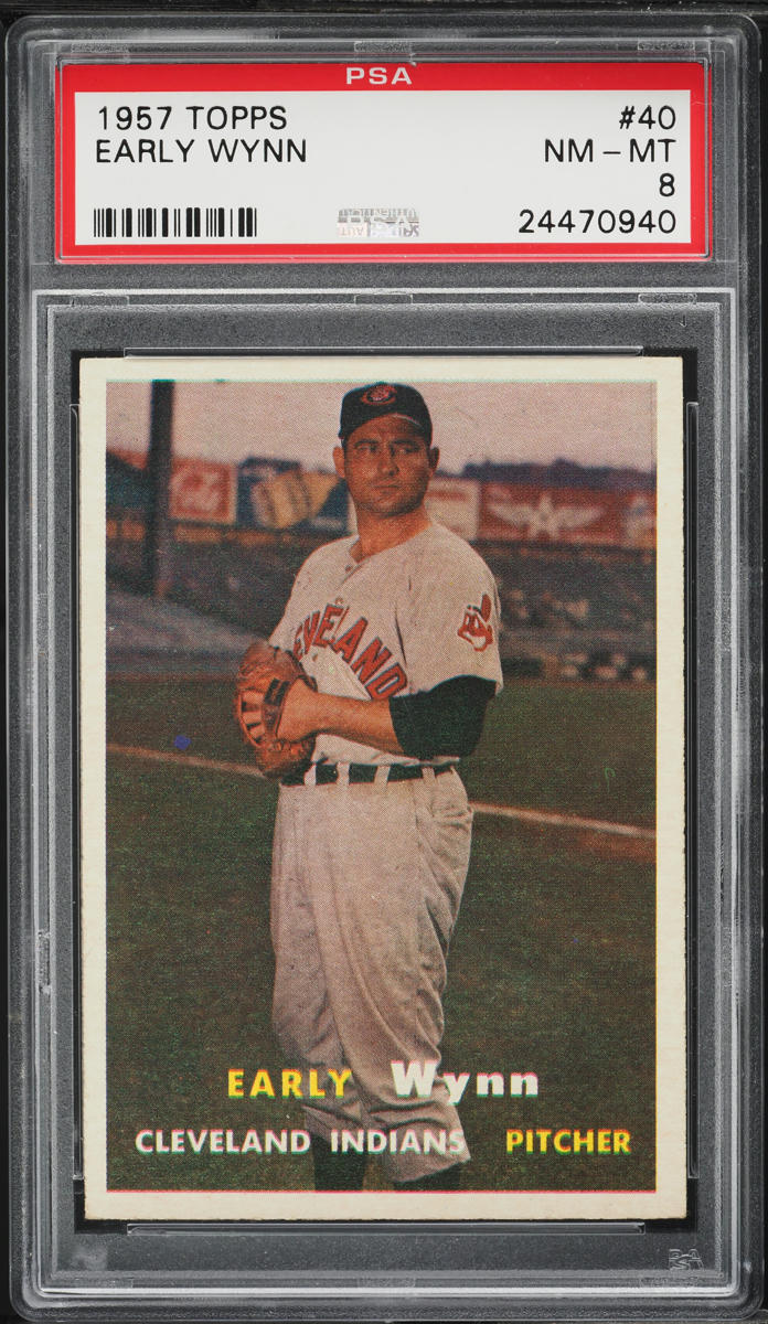 1957 Topps Early Wynn #40 PSA 8 NM-MT