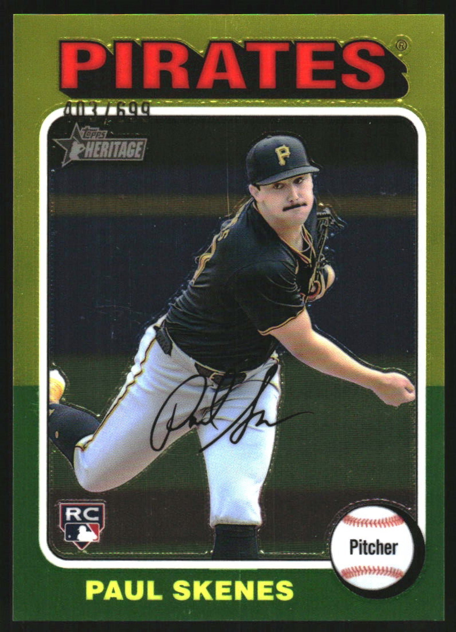 2024 Topps Heritage High Number Chrome #594 Paul Skenes RC /699