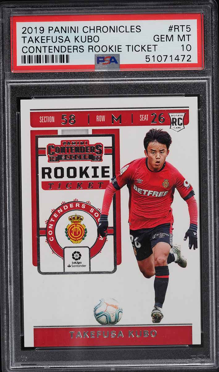 2019 Panini Chronicles Contenders Ticket Takefusa Kubo ROOKIE #RT5 PSA 10 GEM