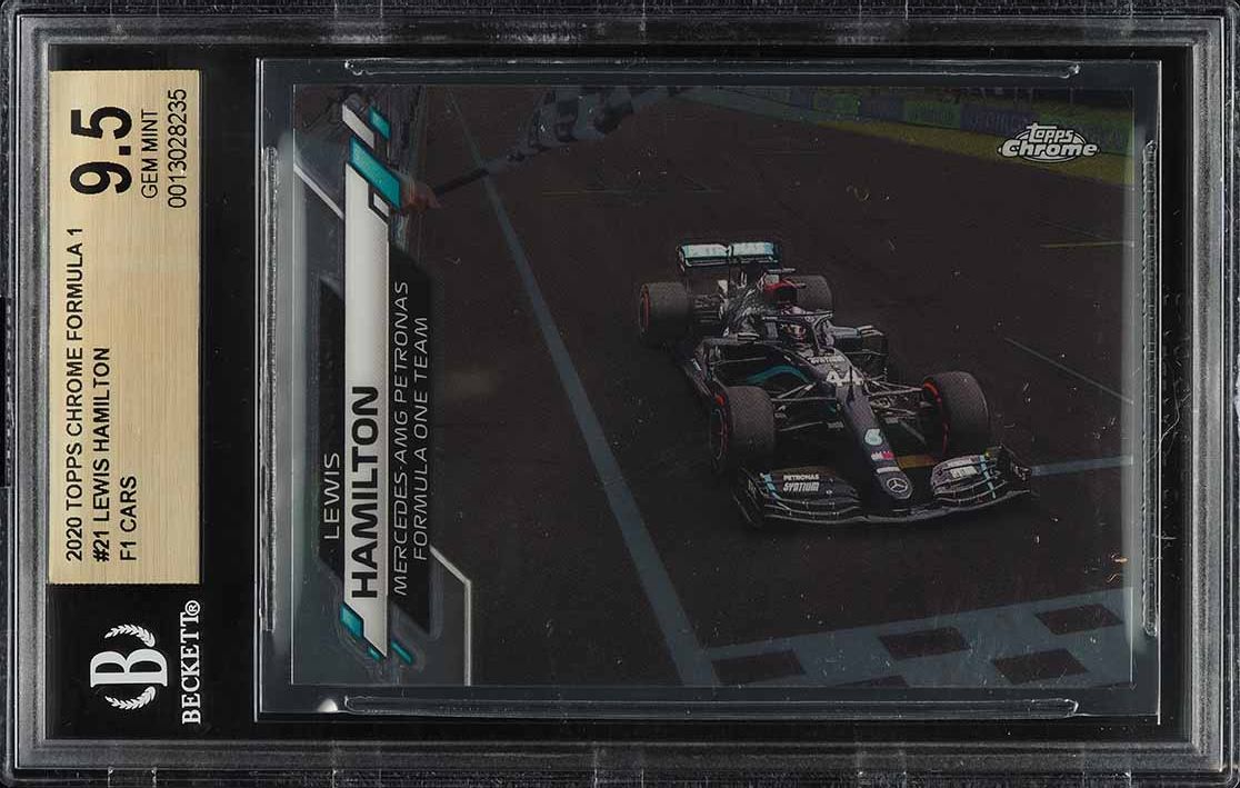 2020 Topps Chrome Formula 1 F1 Lewis Hamilton #21 BGS 9.5 GEM MINT