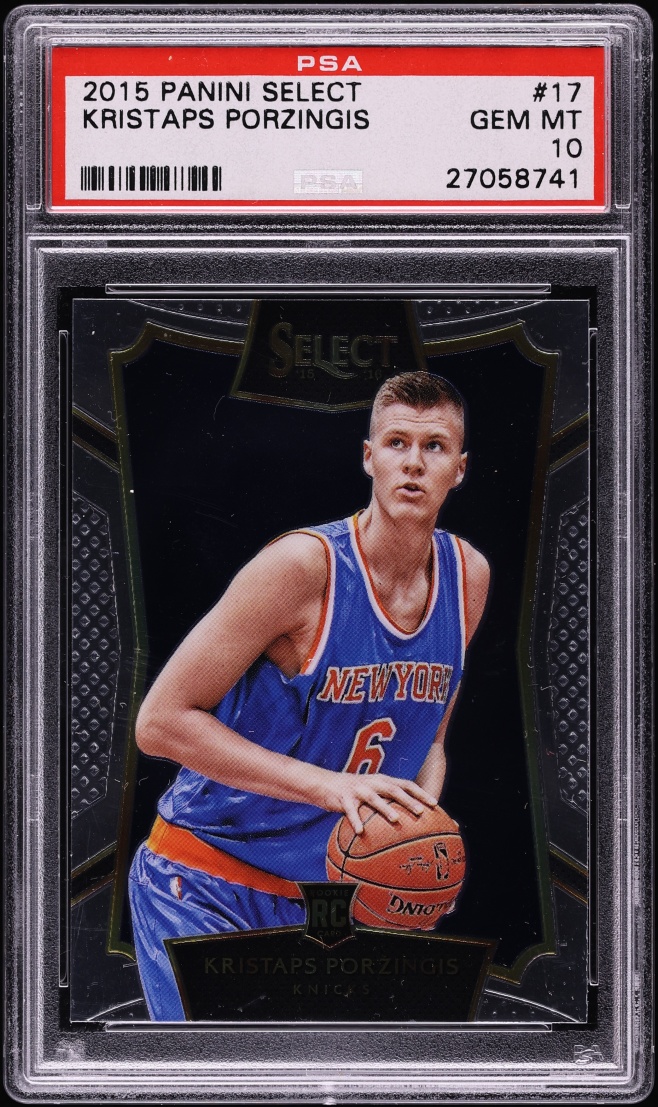 2015 Select Basketball Kristaps Porzingis ROOKIE #17 PSA 10 GEM MINT