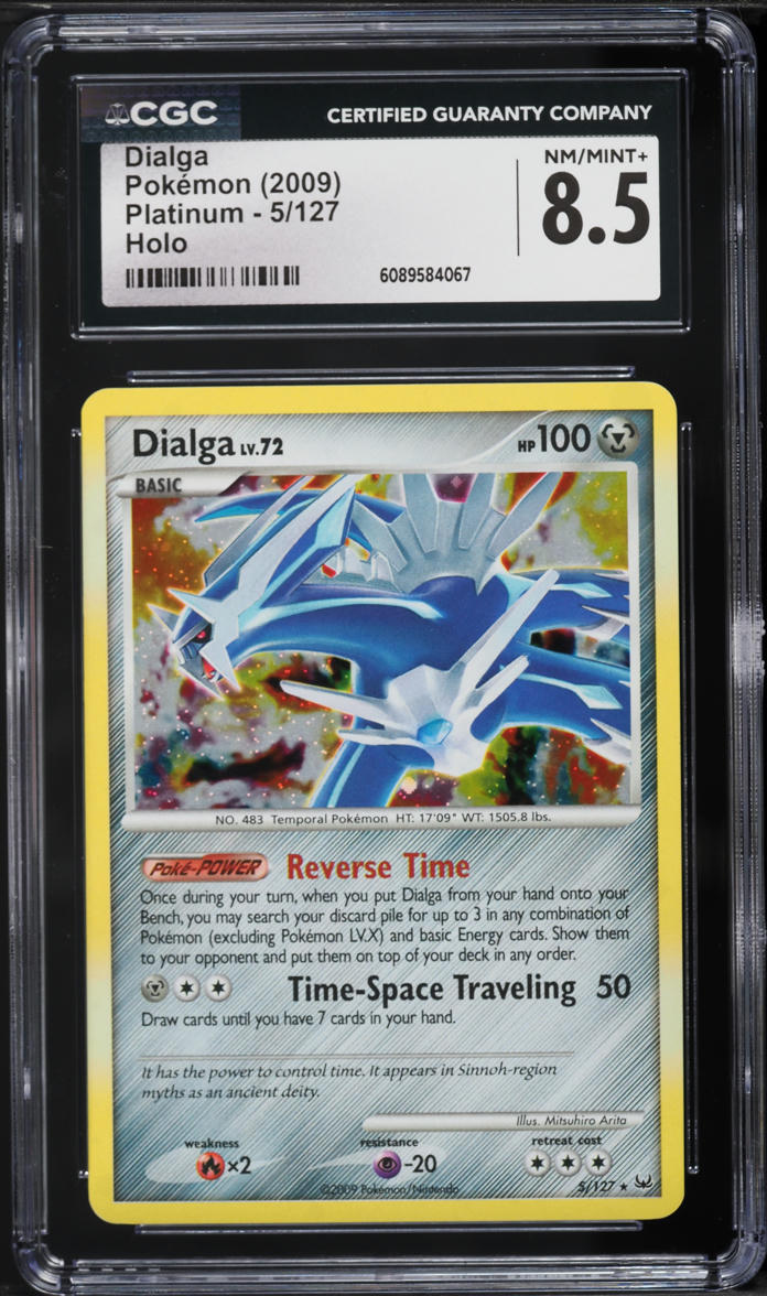 2009 Pokemon Platinum Holo Dialga #5 CGC 8.5 NM-MT+