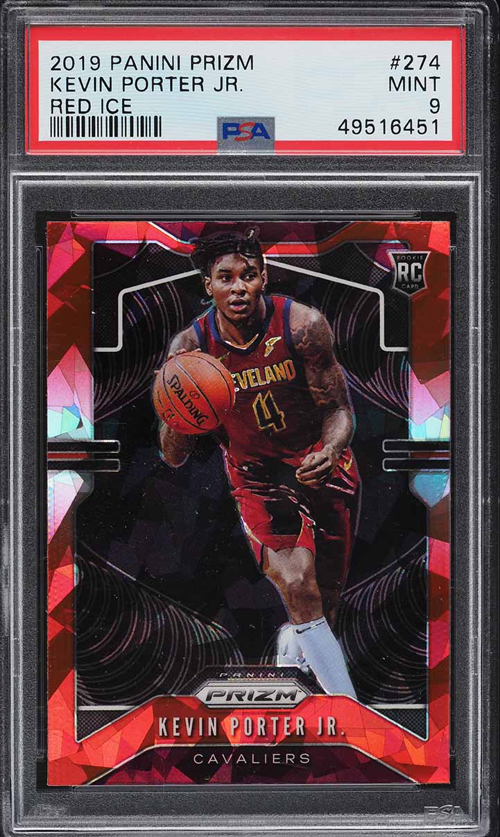 2019 Panini Prizm Red Ice Kevin Porter Jr. ROOKIE #274 PSA 9 MINT
