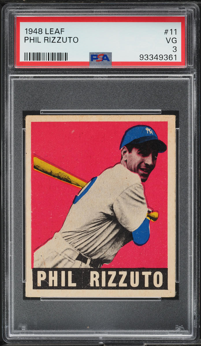 1948 Leaf Phil Rizzuto ROOKIE #11 PSA 3 VG