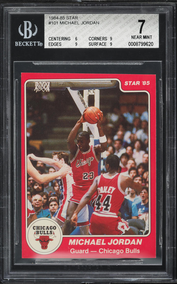 1984 Star Basketball Michael Jordan ROOKIE #101 BGS 7 NRMT