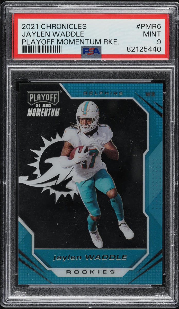 Jaylen Waddle #6 2021 Panini Absolute Football Rookie Force Relics