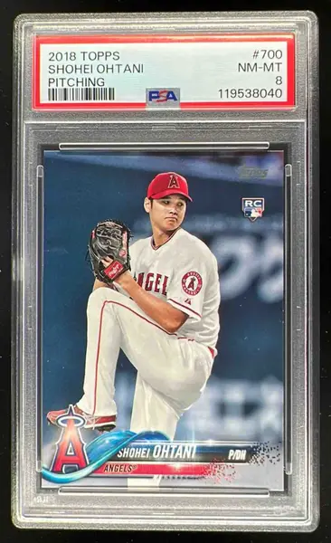 2018 Topps #700 Shohei Ohtani RC PSA 8
