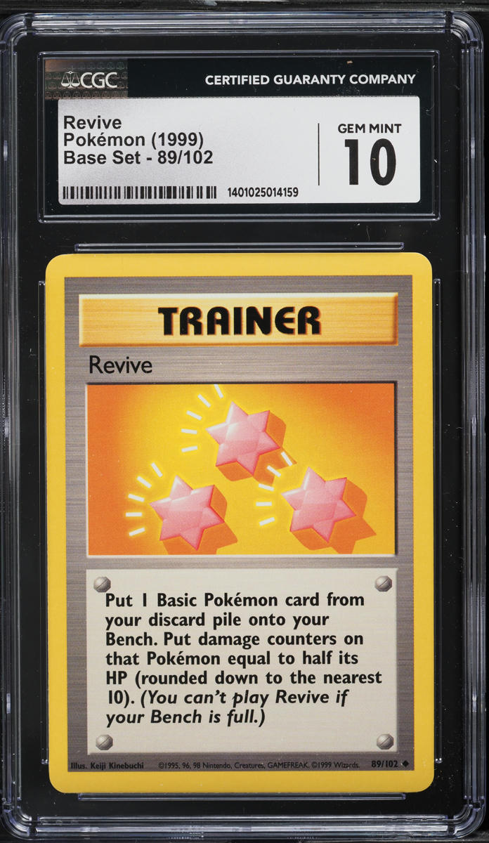 1999 Pokemon Base Set Revive #89 CGC 10 GEM MINT