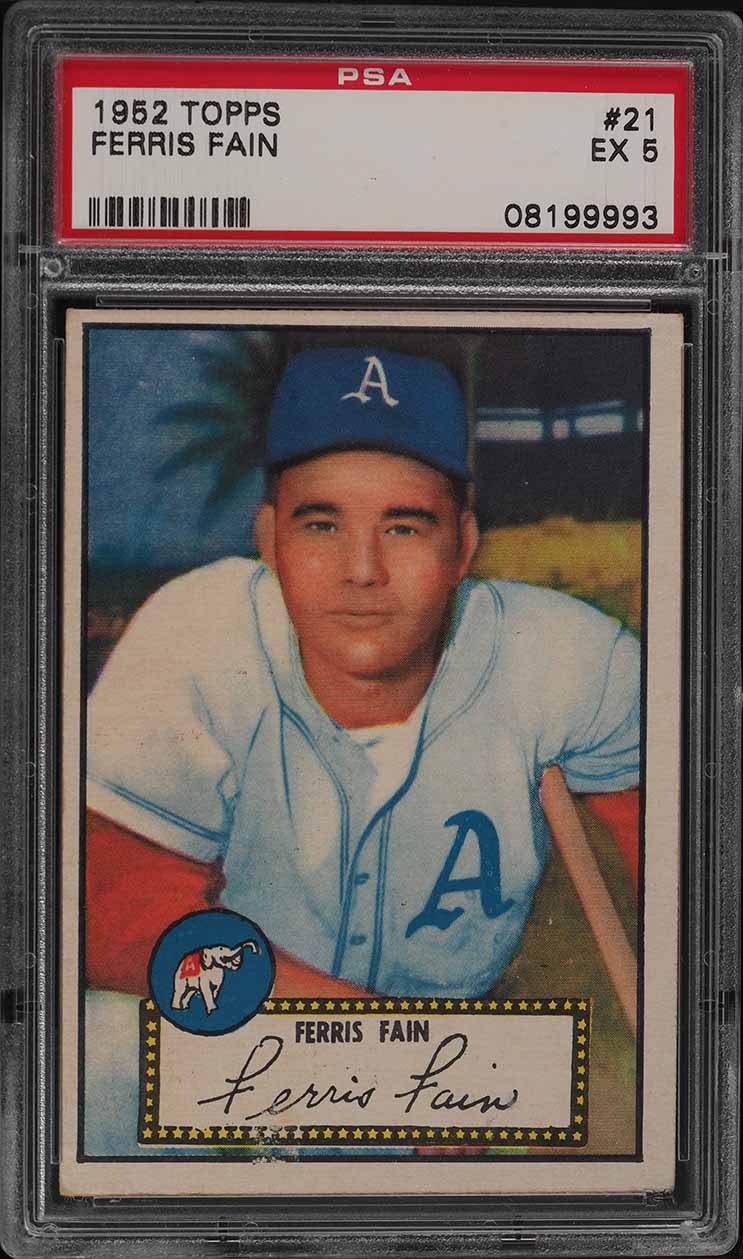 1952 Topps Ferris Fain #21 PSA 5 EX
