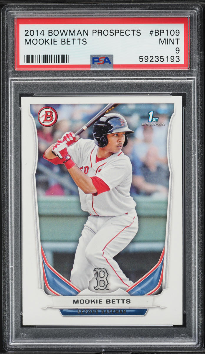 2014 Bowman Mookie Betts PROSPECT #BP109 PSA 9 MINT