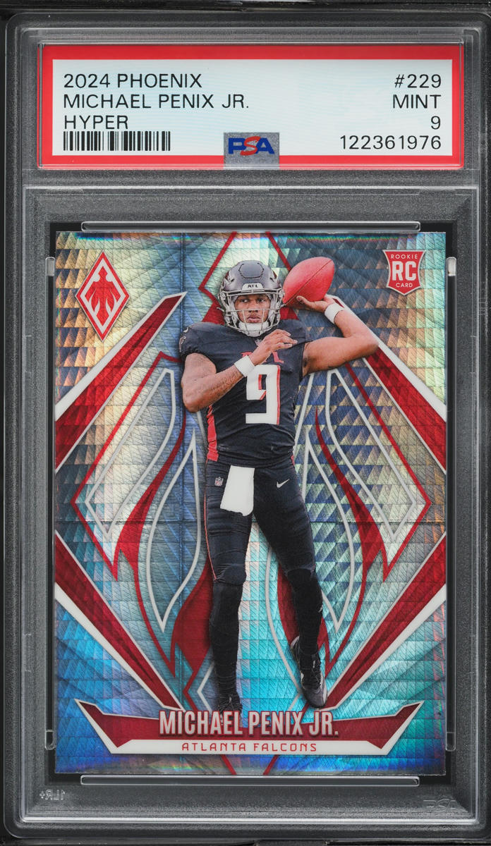 2024 Panini Phoenix Hyper Michael Penix Jr. ROOKIE #229 PSA 9 MINT
