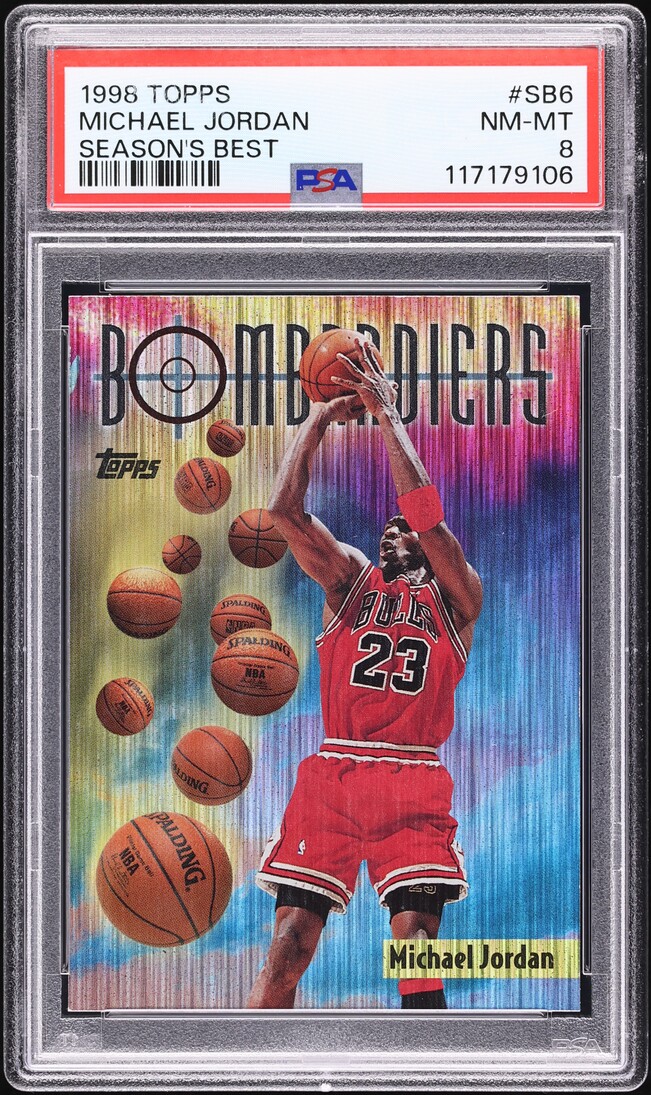 1998 Topps Season's Best Michael Jordan #SB6 PSA 8 NM-MT