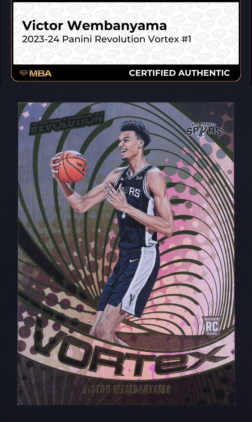 2023 Panini Revolution Vortex Victor Wembanyama ROOKIE #1 MBA AUTH