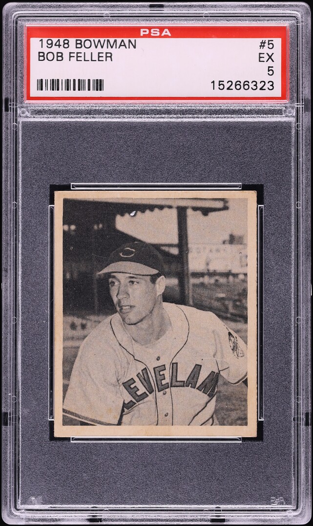 1948 Bowman Bob Feller ROOKIE #5 PSA 5 EX