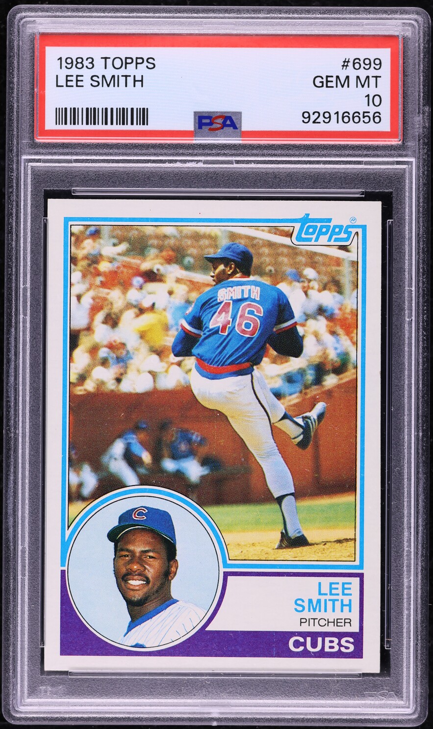 1983 Topps Lee Smith #699 PSA 10 GEM MINT