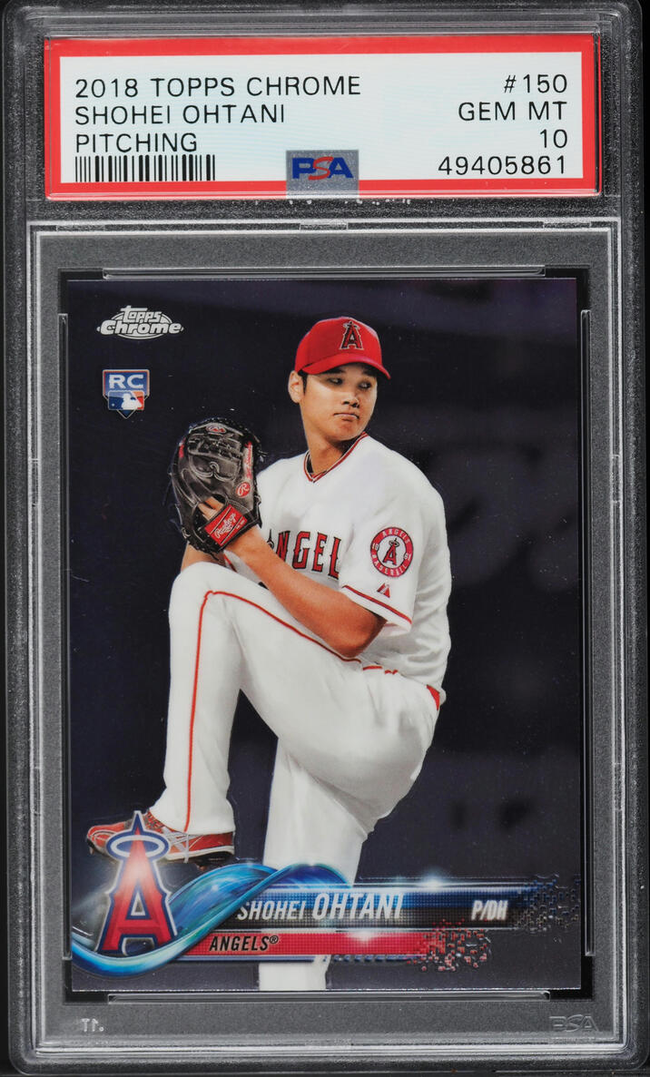 2018 Topps Chrome Shohei Ohtani ROOKIE #150 PSA 10 GEM MINT