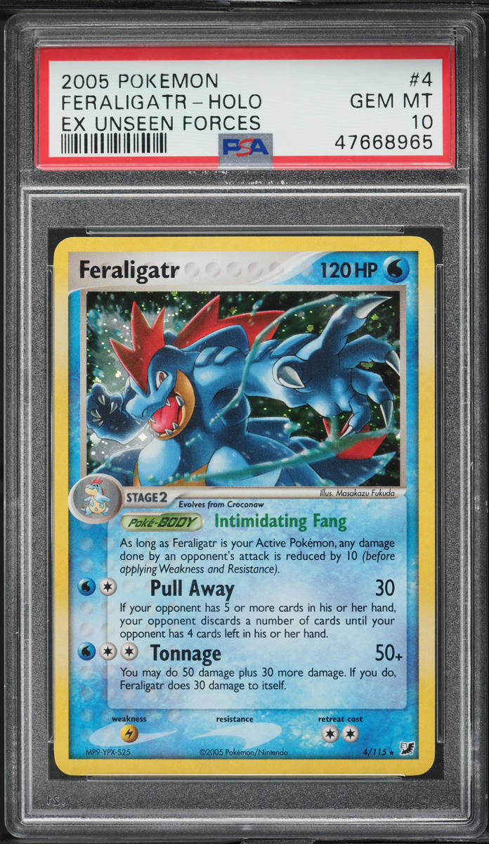 2005 Pokemon EX Unseen Forces Holo Feraligatr #4 PSA 10 GEM MINT