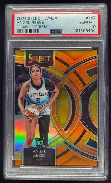 2024 Panini Select WNBA Orange Prizms #147 Angel Reese RC Premier /125 PSA 10