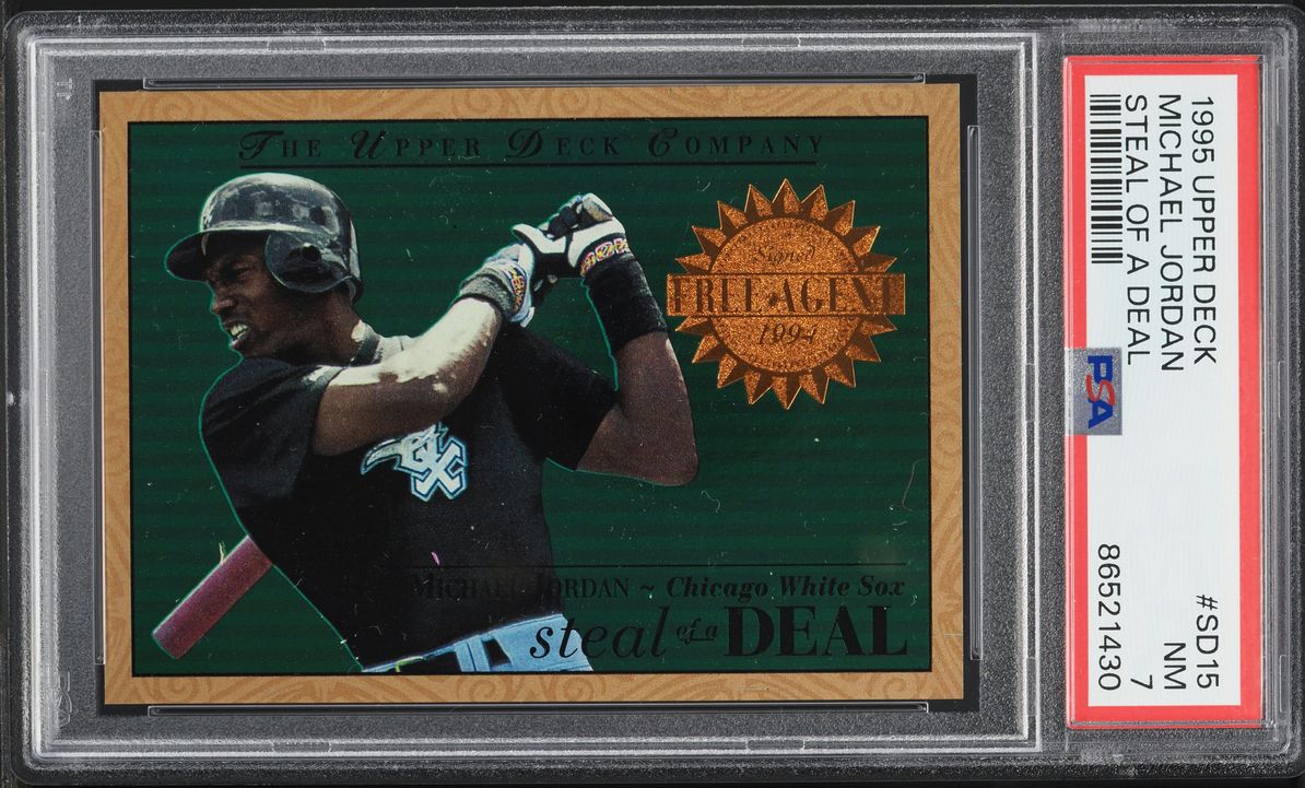 1995 Upper Deck Steal Of A Deal Michael Jordan ROOKIE #SD15 PSA 7 NRMT