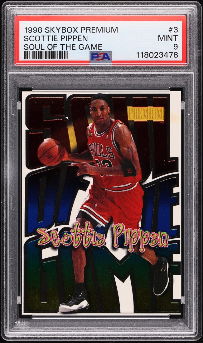 1998 Skybox Premium Soul Of The Game Scottie Pippen #3 PSA 9 MINT