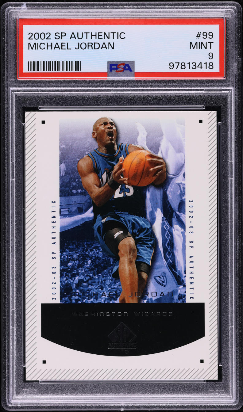 2002 SP Authentic Michael Jordan #99 PSA 9 MINT