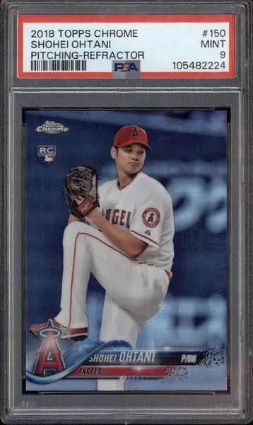 2018 Topps Chrome Refractor #150 Shohei Ohtani RC PSA 9