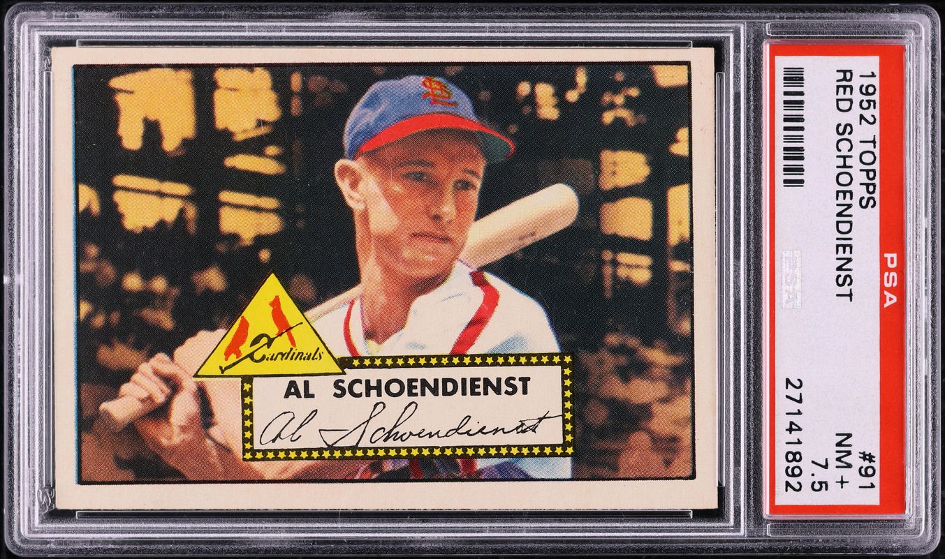 1952 Topps Red Schoendienst #91 PSA 7.5 NRMT+