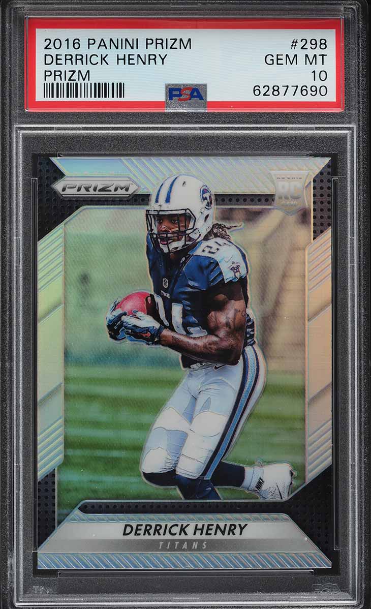 2016 Panini Prizm Silver Prizms Derrick Henry ROOKIE #298 PSA 10 GEM MINT
