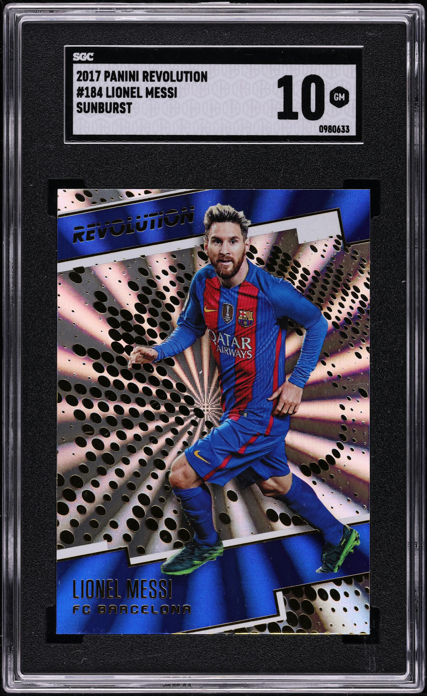 2017 Panini Revolution Sunburst Lionel Messi #184 SGC 10 GEM MINT