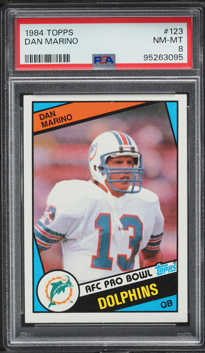 1984 Topps Football Dan Marino ROOKIE #123 PSA 8 NM-MT