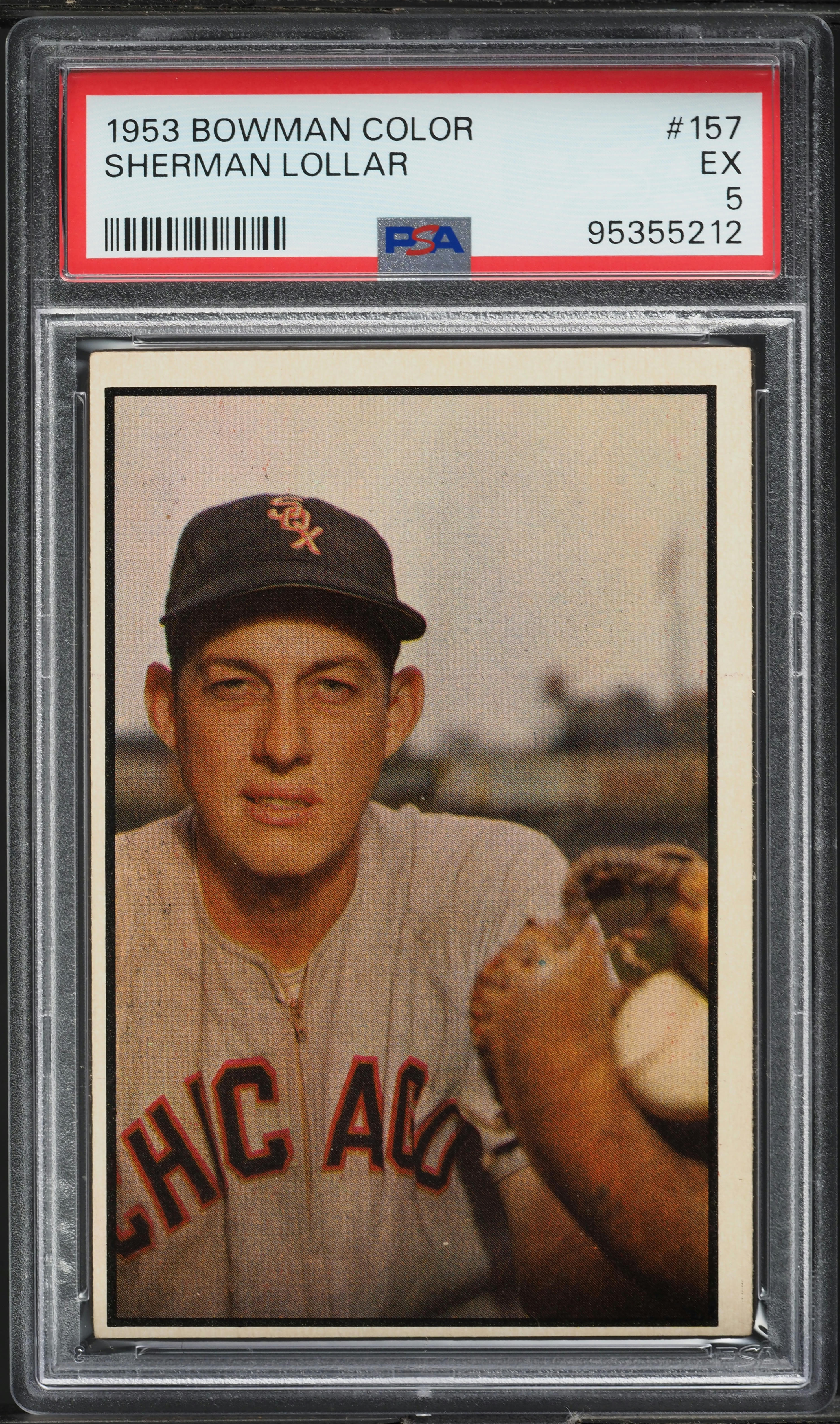 1953 Bowman Color Sherman Lollar #157 PSA 5 EX