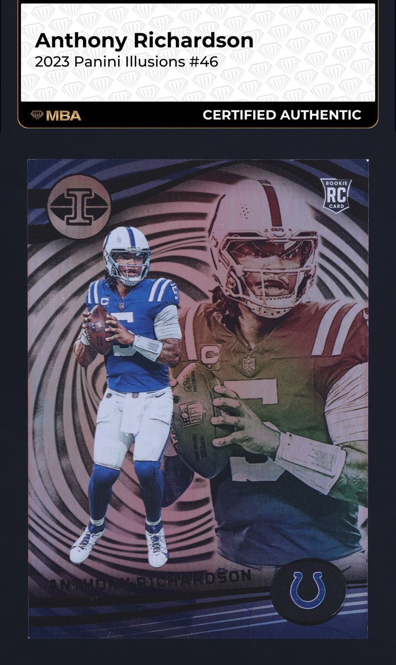 2023 Panini Illusions Anthony Richardson ROOKIE #46 MBA AUTH