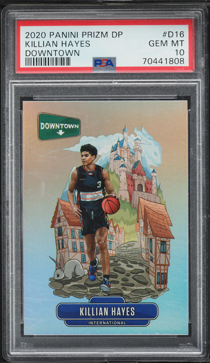 2020 Panini Prizm Draft Picks Downtown Killian Hayes ROOKIE #D-16 PSA 10