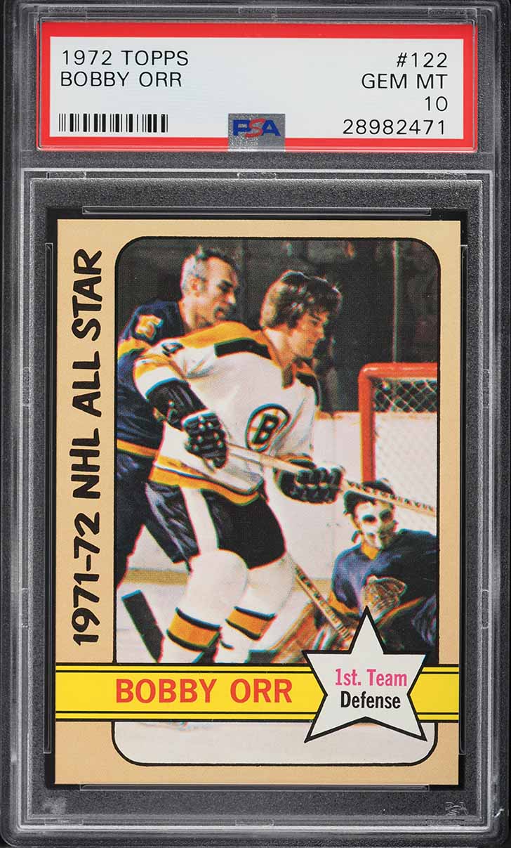 1972 Topps Hockey Bobby Orr ALL-STAR #122 PSA 10 GEM MINT