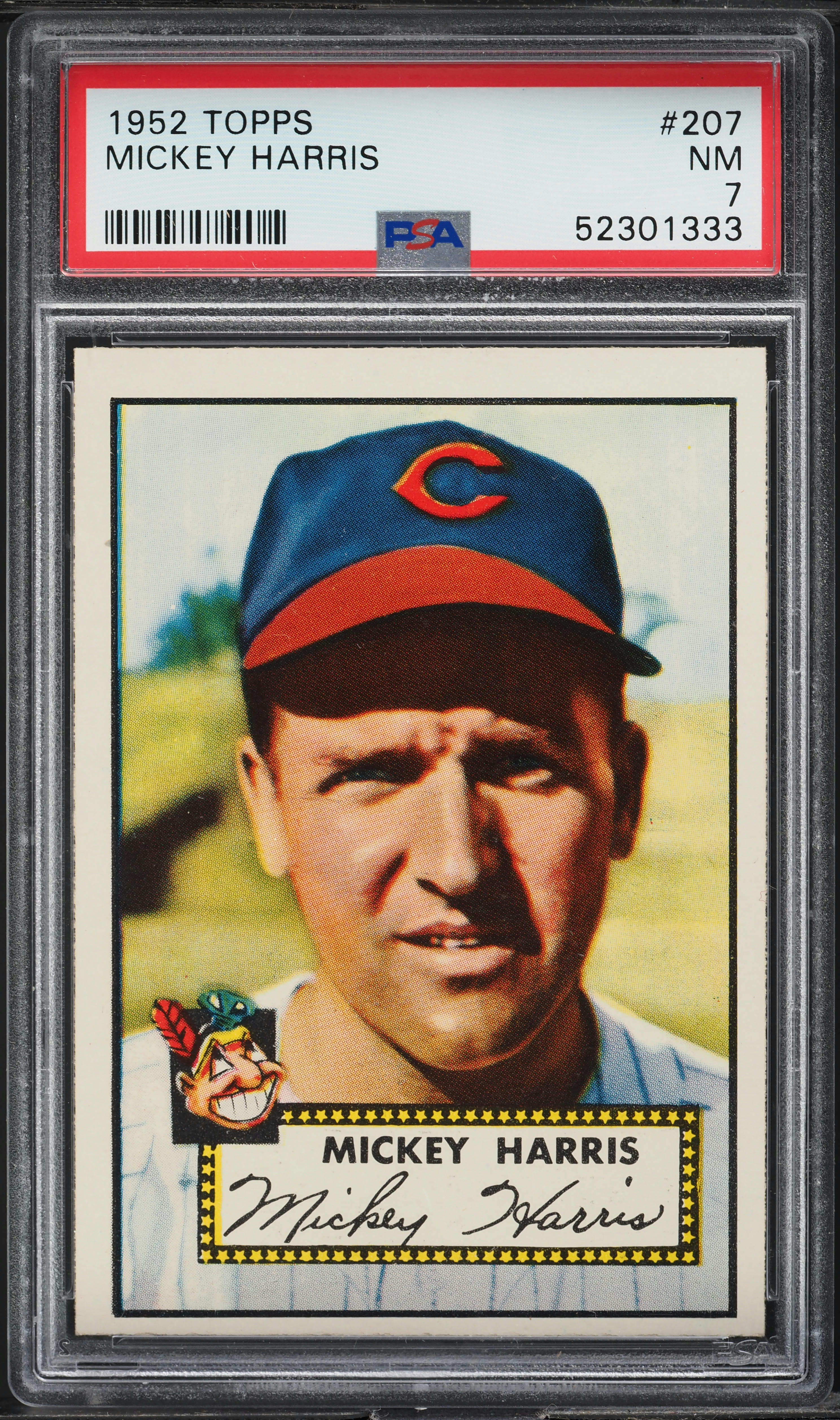 1952 Topps Mickey Harris #207 PSA 7 NRMT