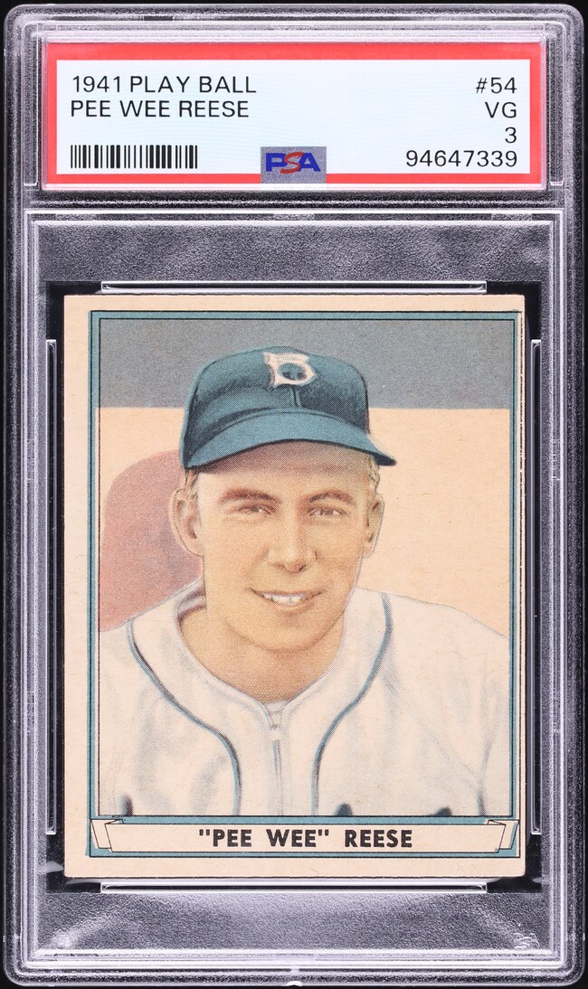 1941 Play Ball Pee Wee Reese ROOKIE #54 PSA 3 VG